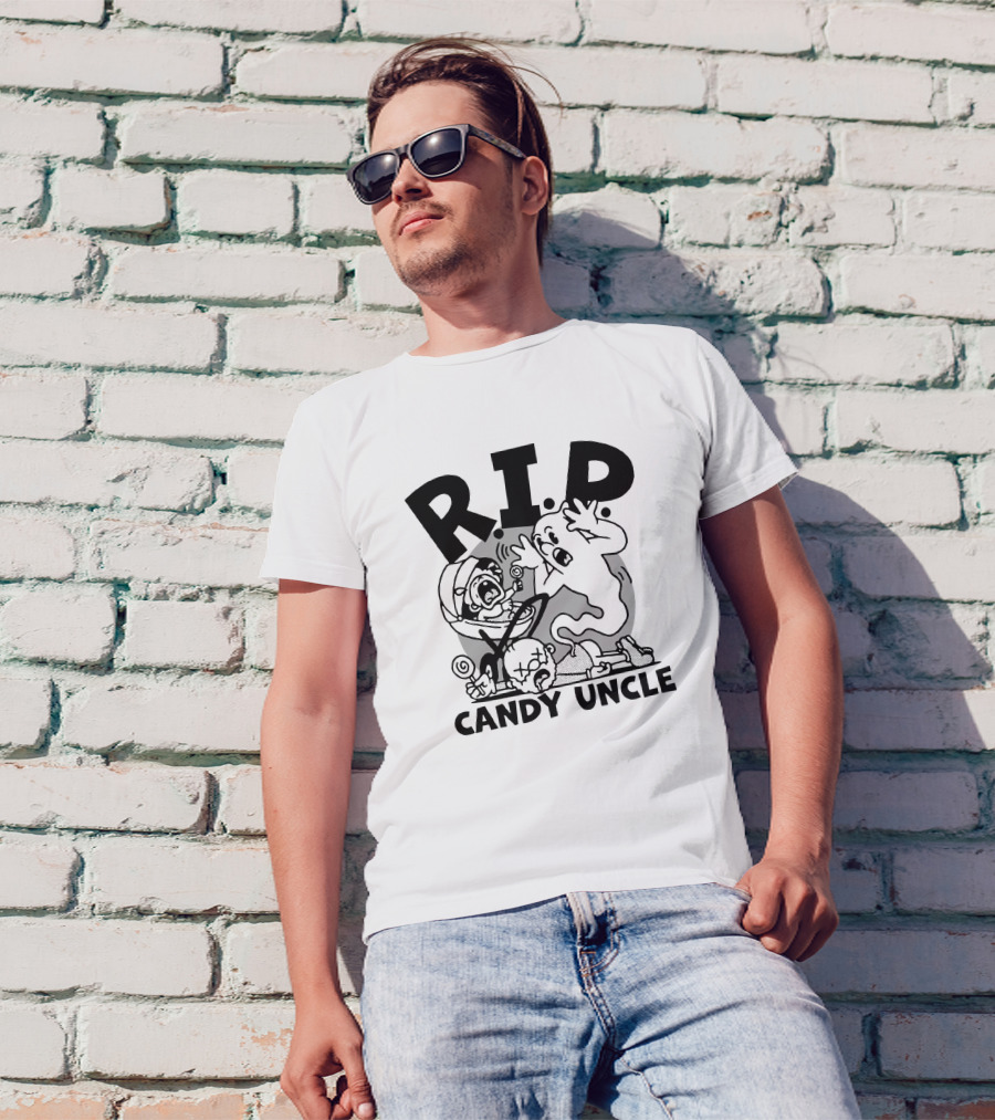 R.I.P. Candy Uncle Distractible Store Ghostly Encounter T-Shirt
