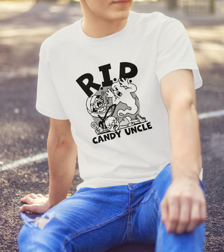 R.I.P. Candy Uncle Distractible Store Ghostly Encounter T-Shirt