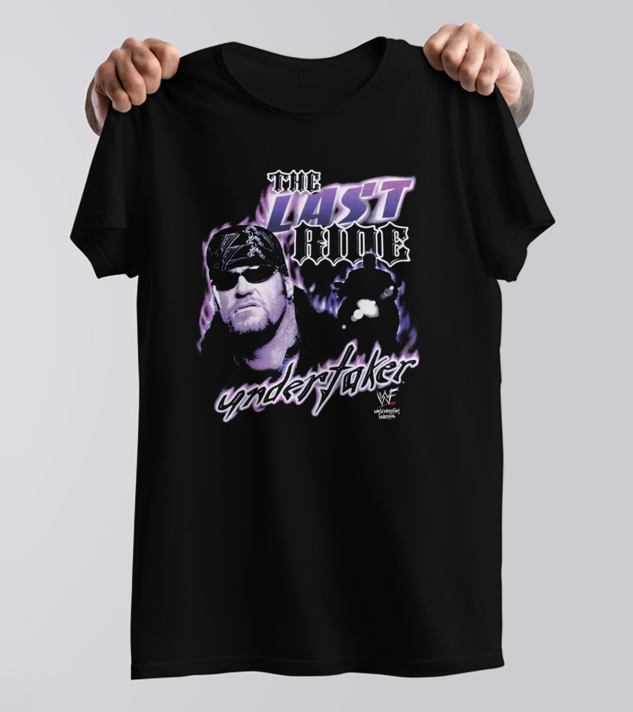 The Last Ride Undertaker WWF Stashpages Store T-Shirt