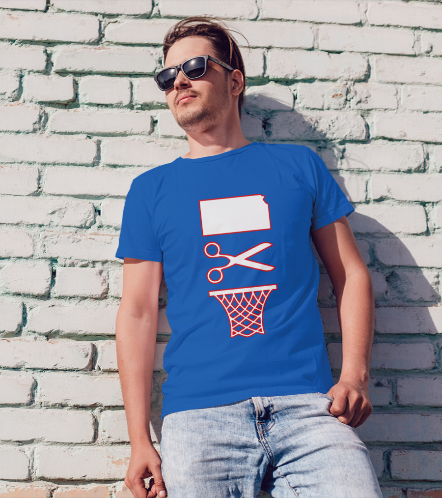 Rock Chalk Blog Kansas Jayhawks Net Cutting Victory T-Shirt