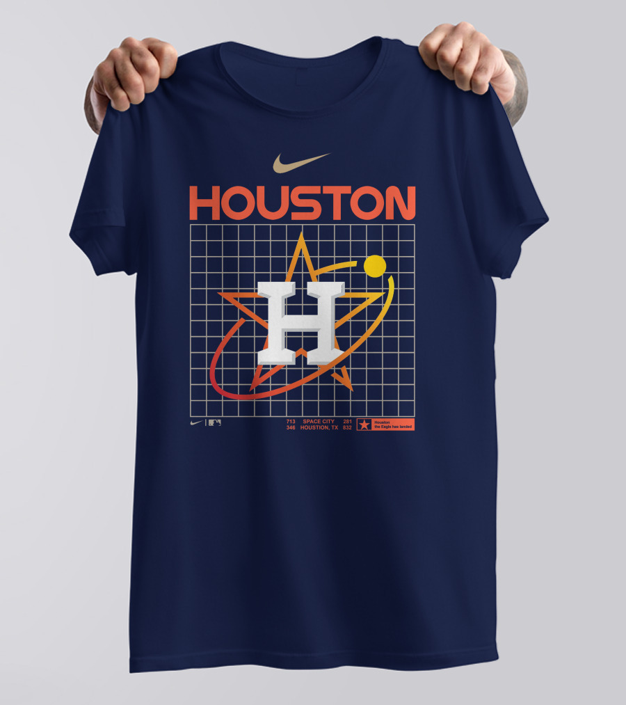 HOUSTON Astros Space City Houston TX MLB The Eagle Has Landed T-Shirt