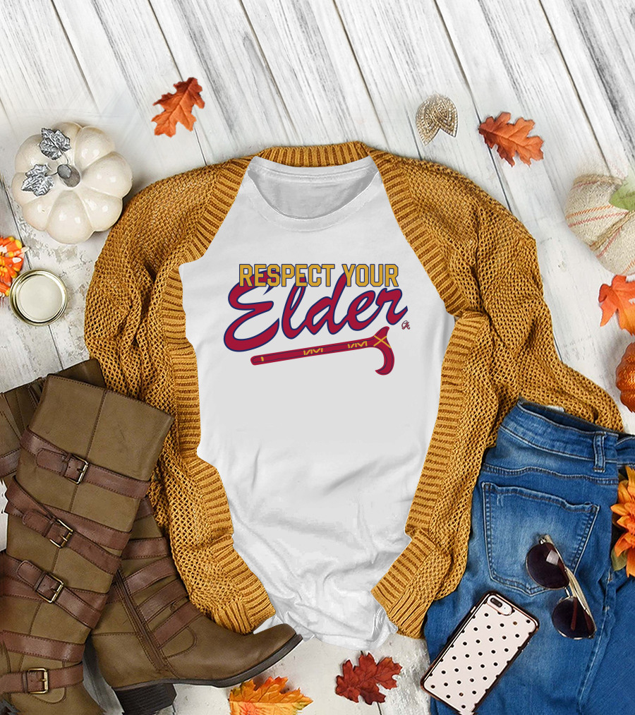 Respect Your Elder Baseball-Inspired Chatting Average Merch T-Shirt