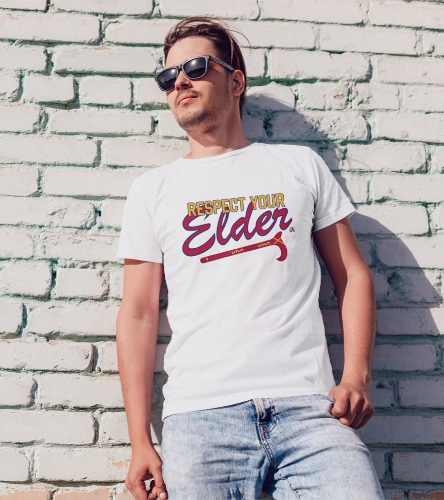 Respect Your Elder Baseball-Inspired Chatting Average Merch T-Shirt