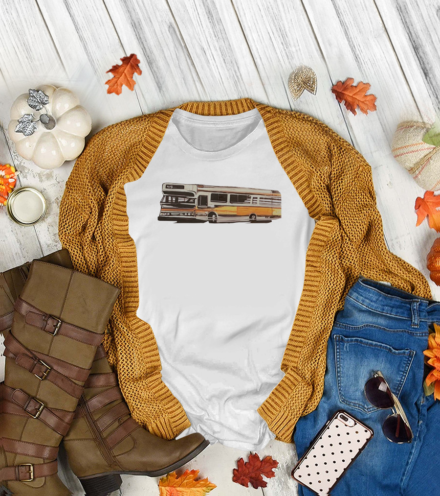 New Skool Merch Vintage Muni Bus 415 Route T-Shirt