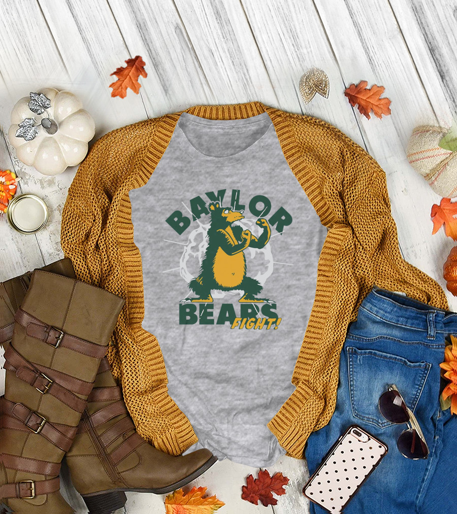 Baylor Bears Fight Vintage Style Homefield Store T-Shirt