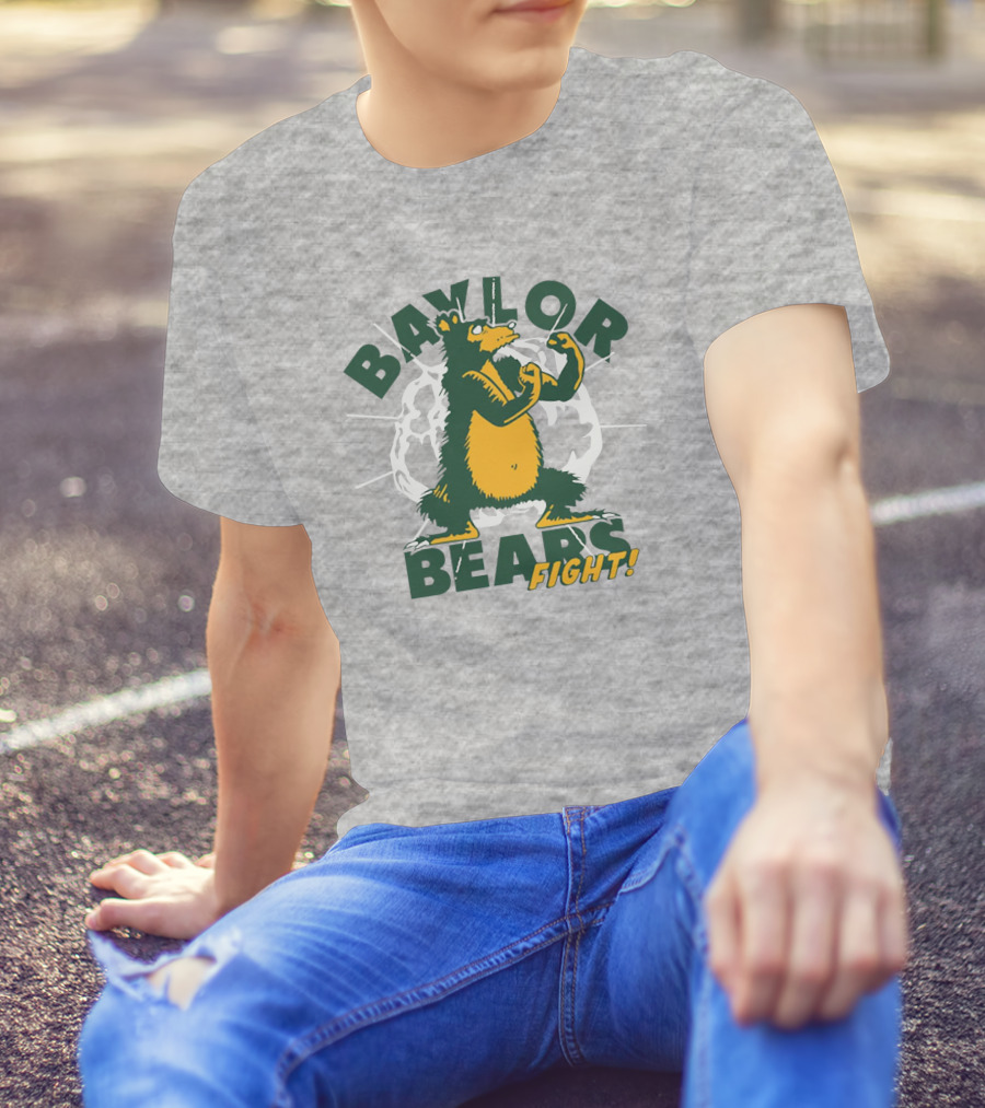 Baylor Bears Fight Vintage Style Homefield Store T-Shirt