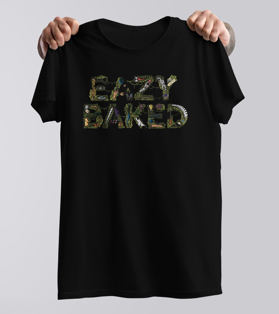 Eazybaked Beats Merch Intertwined Music And Nature Elements T-Shirt