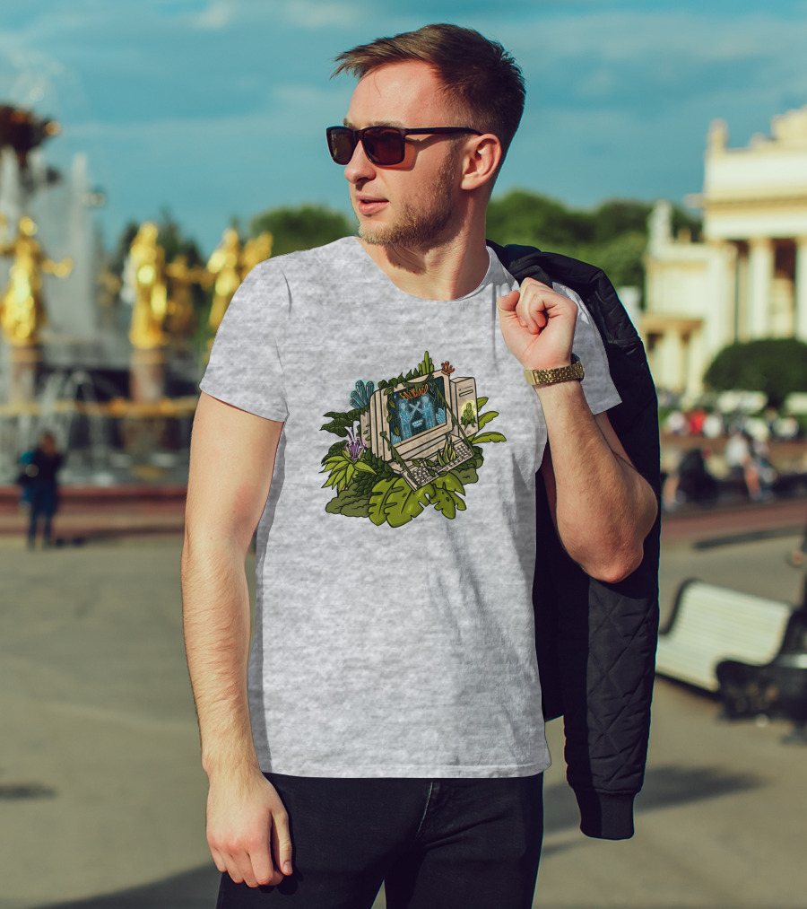 Eazybaked Beats Merch Intertwined Simulated Jungle Computer T-Shirt