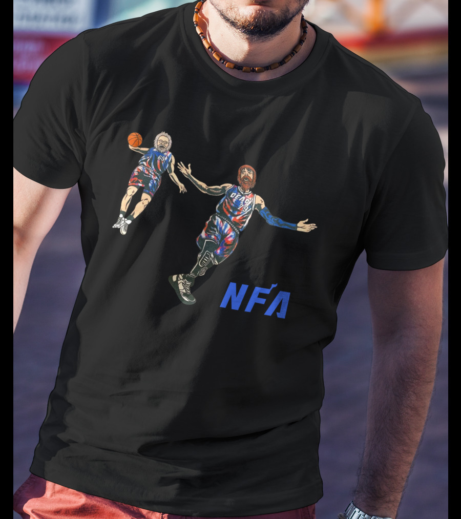 Big Cat NFA Jerry And Brent Dunk Dead 79 Basketball T-Shirt