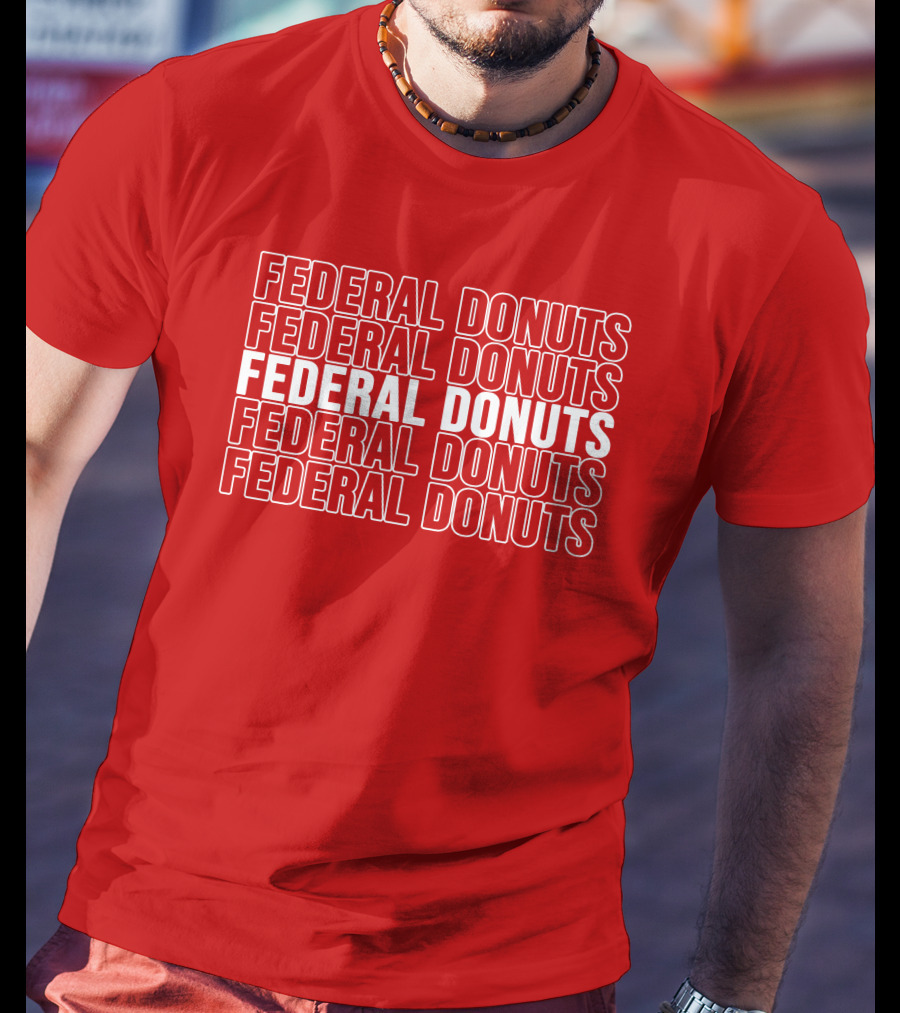 Federal Donuts Pattern Adam Sandler T-Shirt