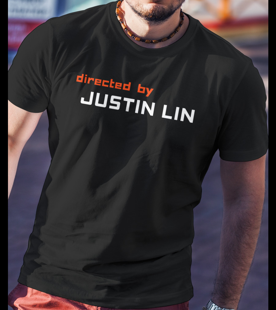 Directed By Justin Lin Super Yaki Shop Black T-Shirt