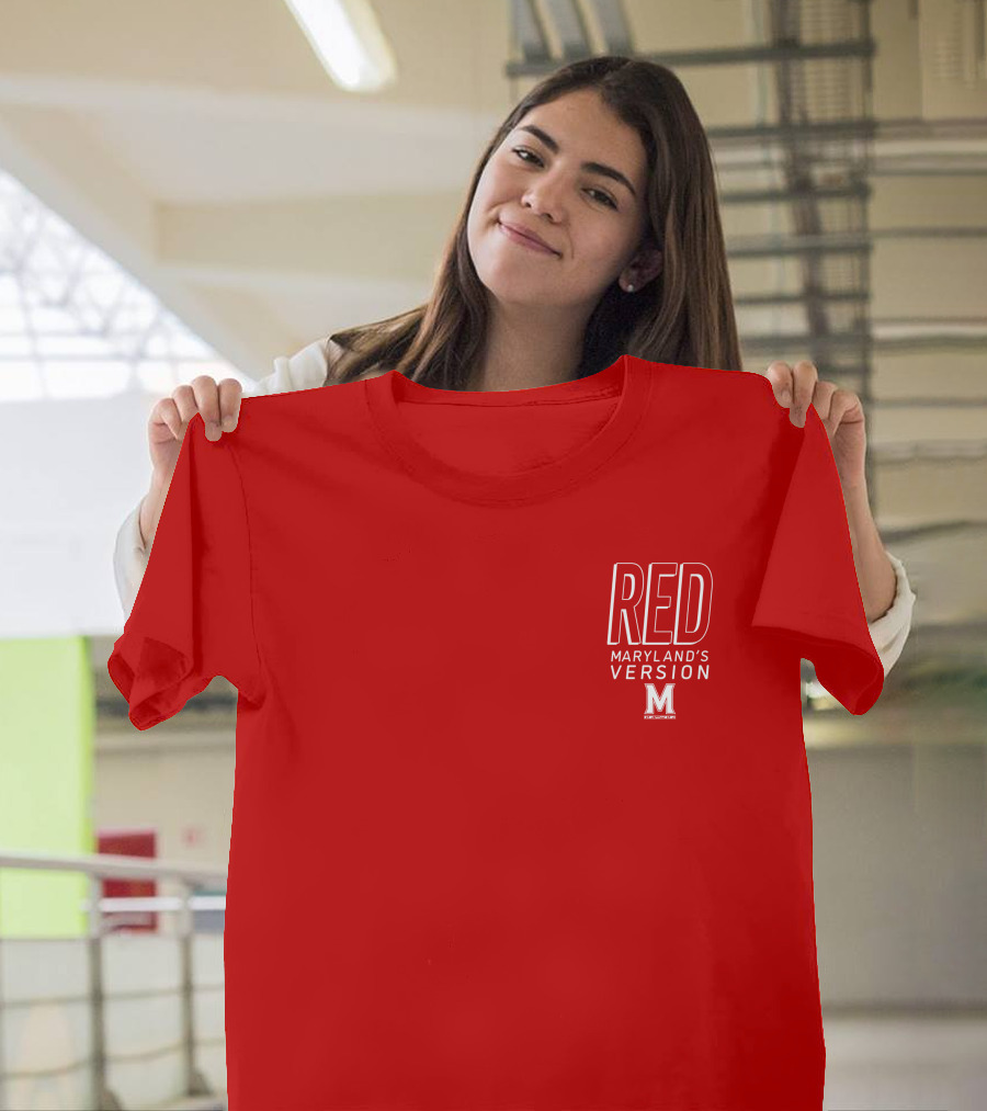 Red Maryland's Version TerrapinHoops M T-Shirt