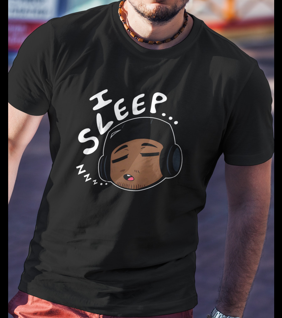I Sleep Omni Merch Headphones Zzz Black Beanie T-Shirt