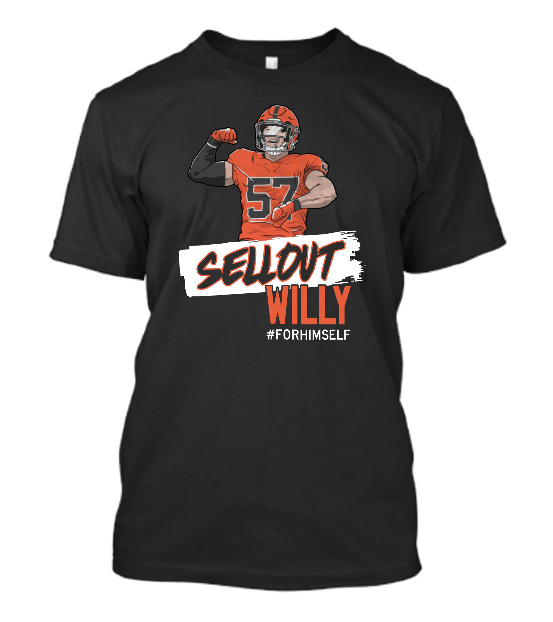 Sellout Willy Forhimself Barstoolsports Football Player T-Shirt