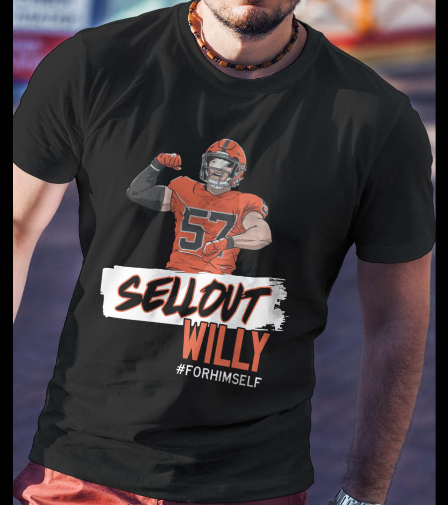 Sellout Willy Forhimself Barstoolsports Football Player T-Shirt