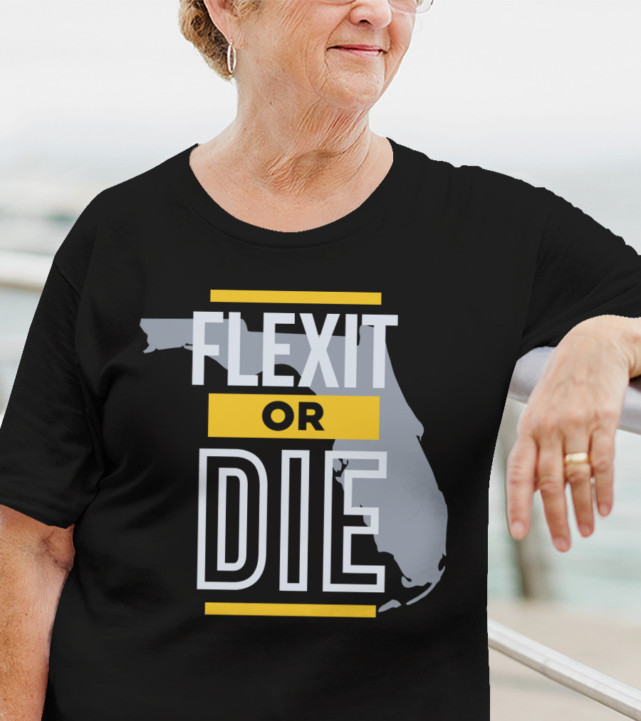 Flexit Or Die Florida Map Libertylockpod T-Shirt