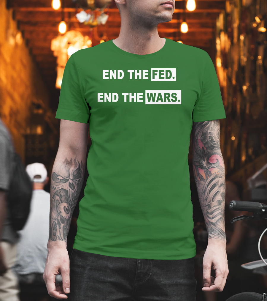 End The Fed End The Wars Shmichard Schmerez T-Shirt