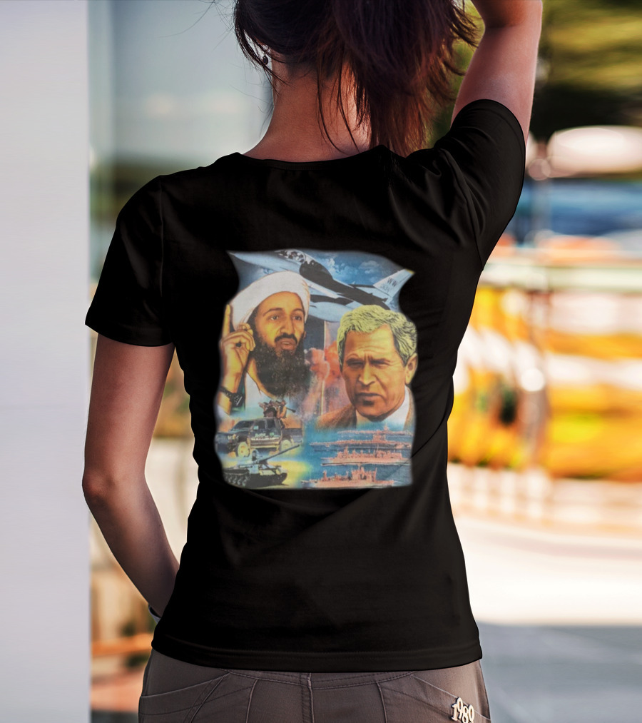 Illusive Music Merch Pure Evil Gas Station Featuring Political Figures And Military T-Shirt