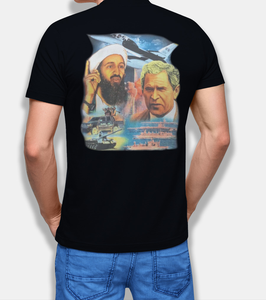 Illusive Music Merch Pure Evil Gas Station Featuring Political Figures And Military T-Shirt