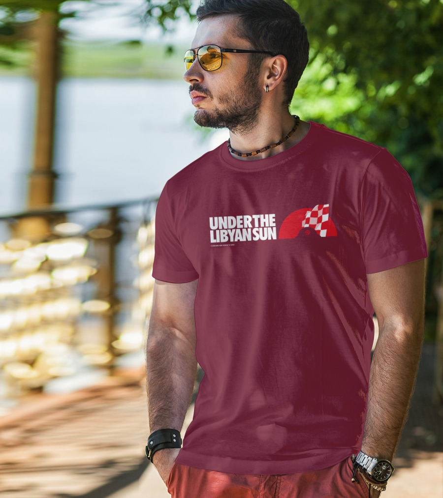 Ste Hoare Under The Libyan Sun Racing Checkered Flag T-Shirt