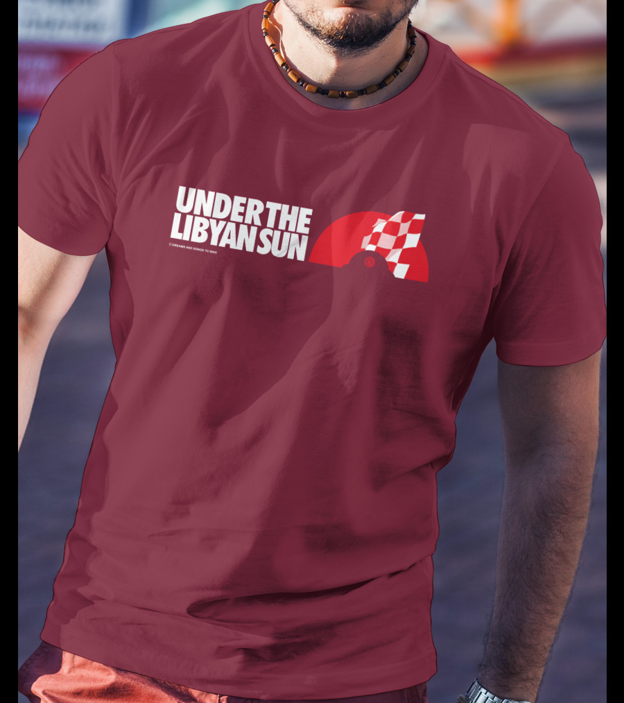 Ste Hoare Under The Libyan Sun Racing Checkered Flag T-Shirt