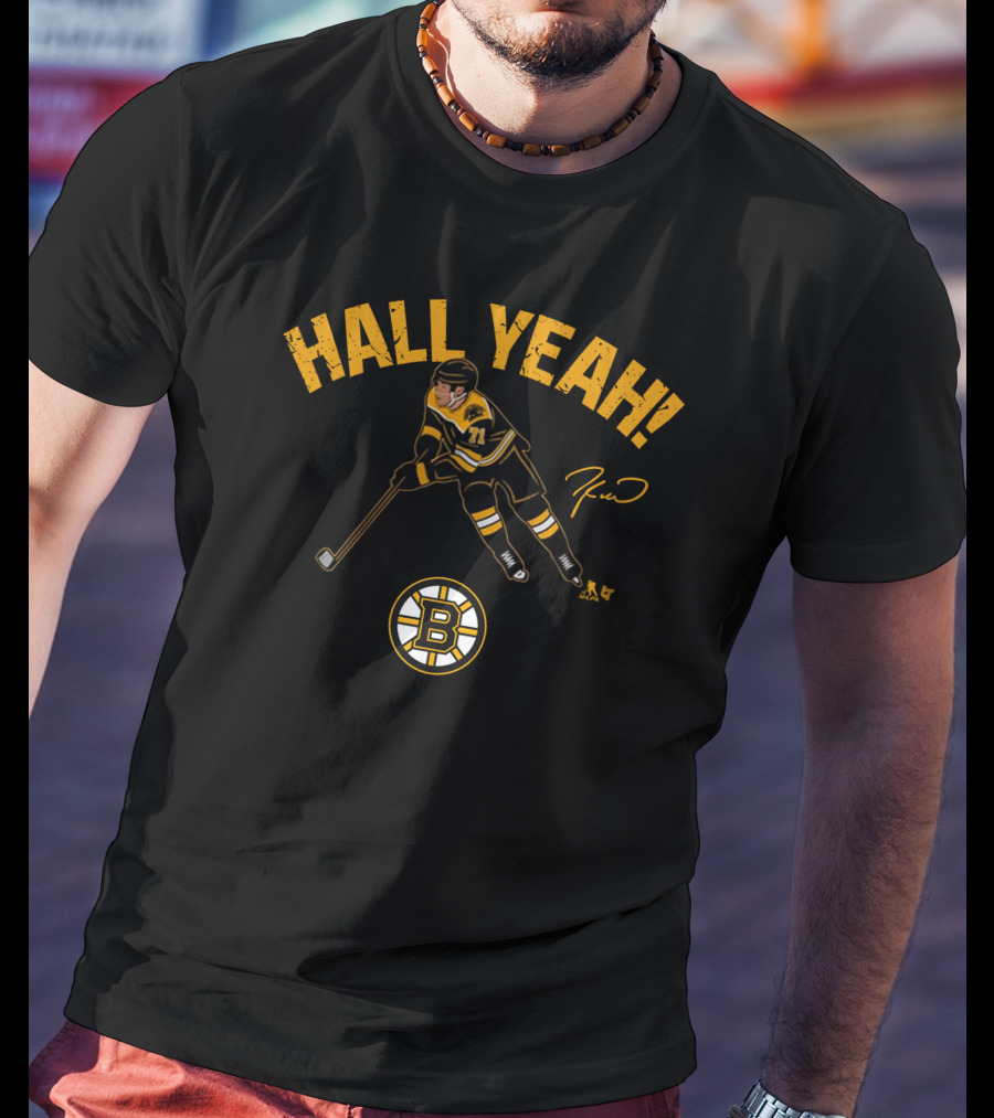 Bostonpro Shop Taylor Hall Yeah Bruins Hockey 71 T-Shirt