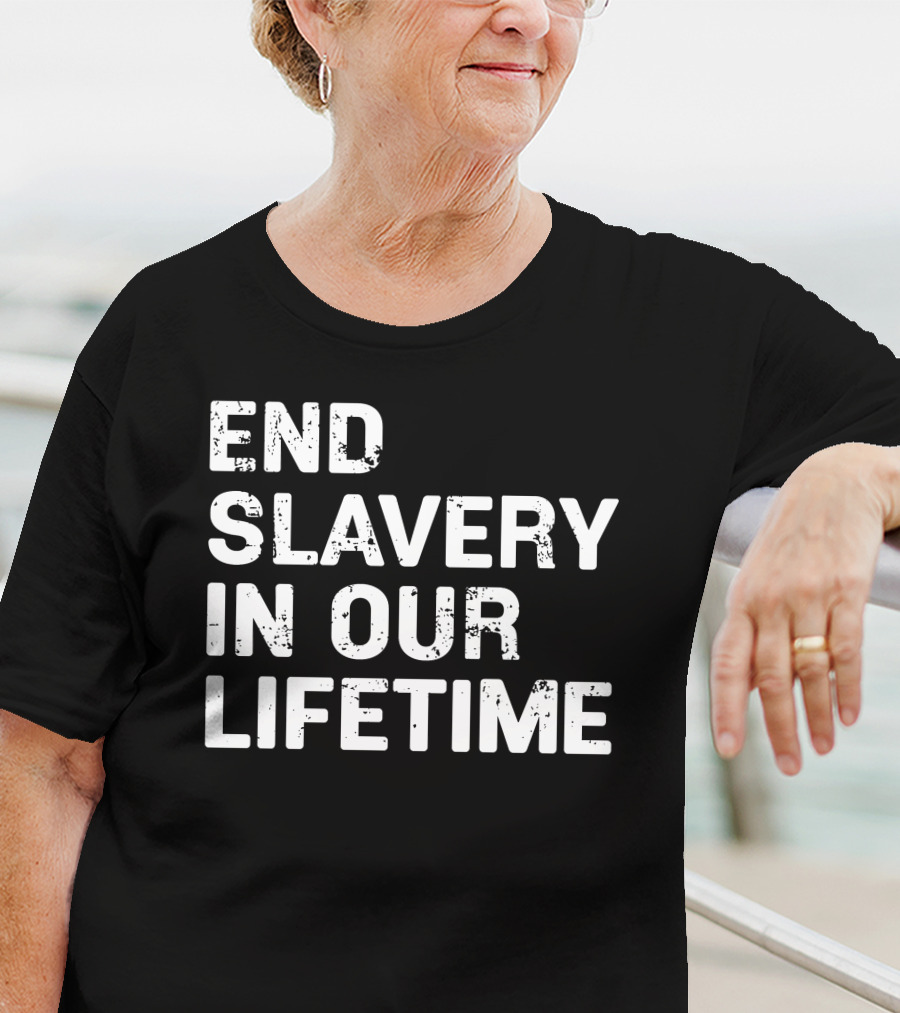 End Slavery In Our Lifetime Adam Wainwright Grace Covenant Church T-Shirt