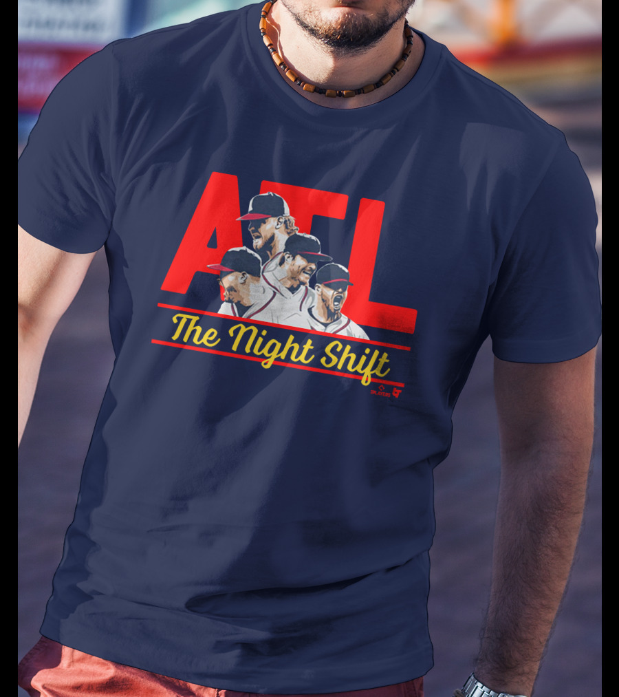 Breakingt Merch Atlanta The Night Shift Mlbpa Licensed ATL Players T-Shirt