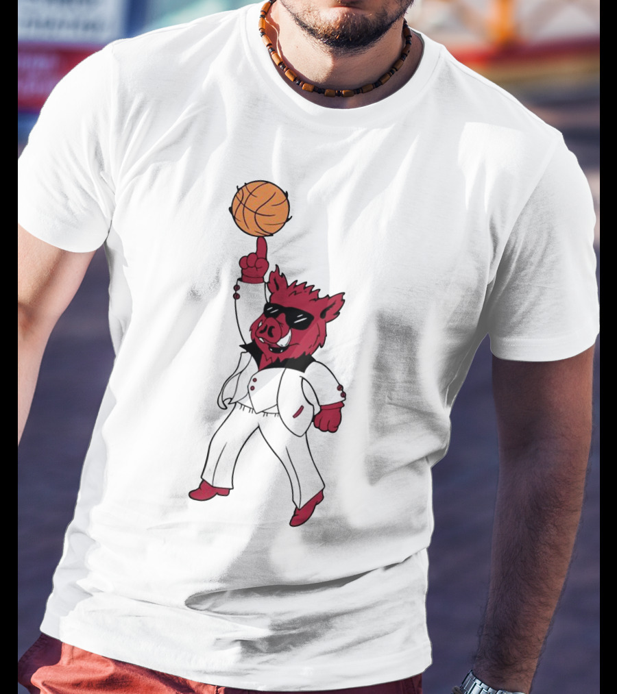 Merch Dancing Hog Basketball Arkansas T-Shirt