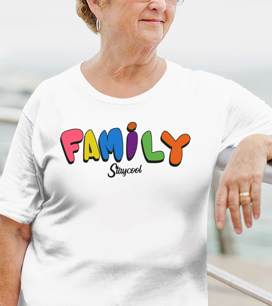 Staycoolnft Family Staycool Colorful Letters T-Shirt