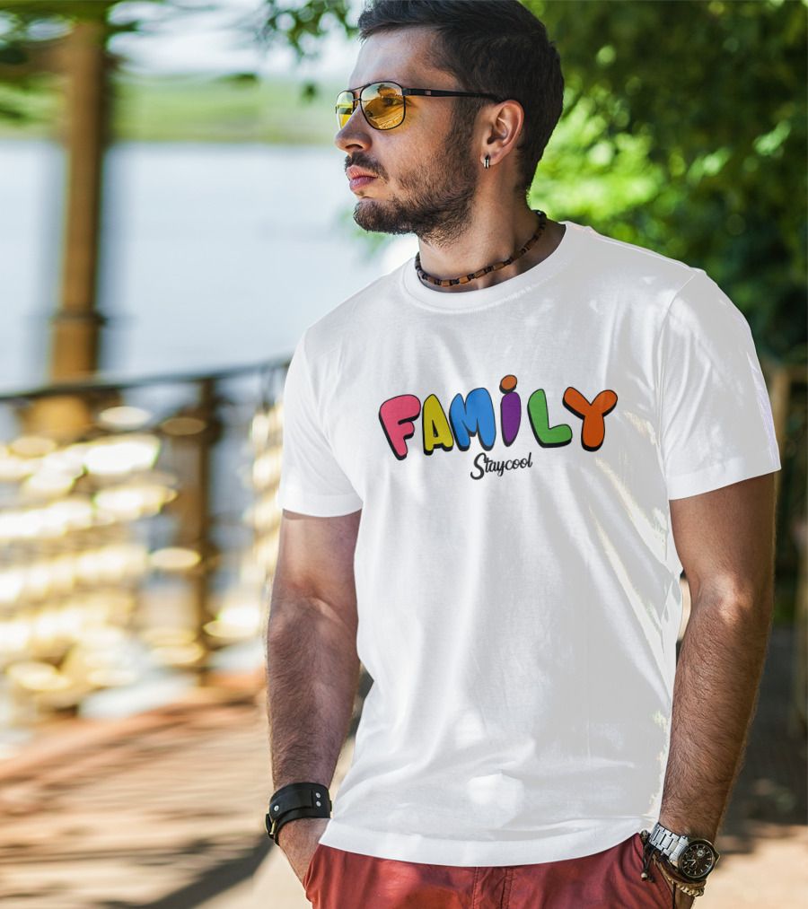 Staycoolnft Family Staycool Colorful Letters T-Shirt