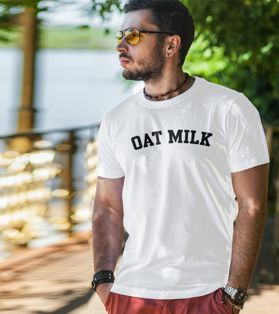 Dram Wearing Oat Milk T-Shirt
