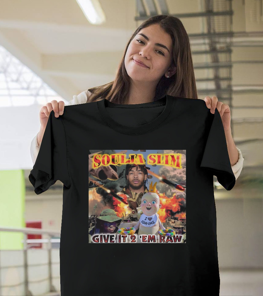 Soulja Slim Give It 2 'Em Raw Brandon Ingram King Cakes Baby Explosion T-Shirt