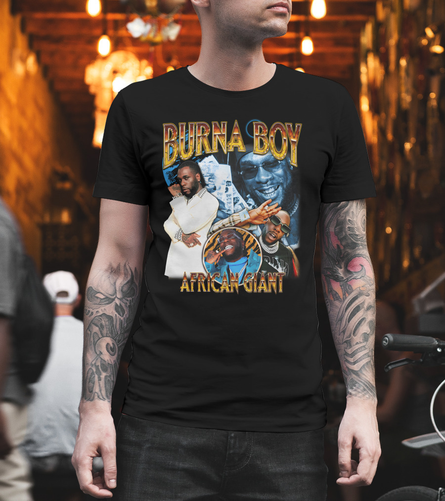 Burna Boy African Giant Sparkboyzco Merch T-Shirt