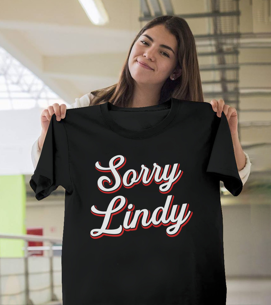 Spittin' Chiclets Sorry Lindy Sports Podcast Meme T-Shirt
