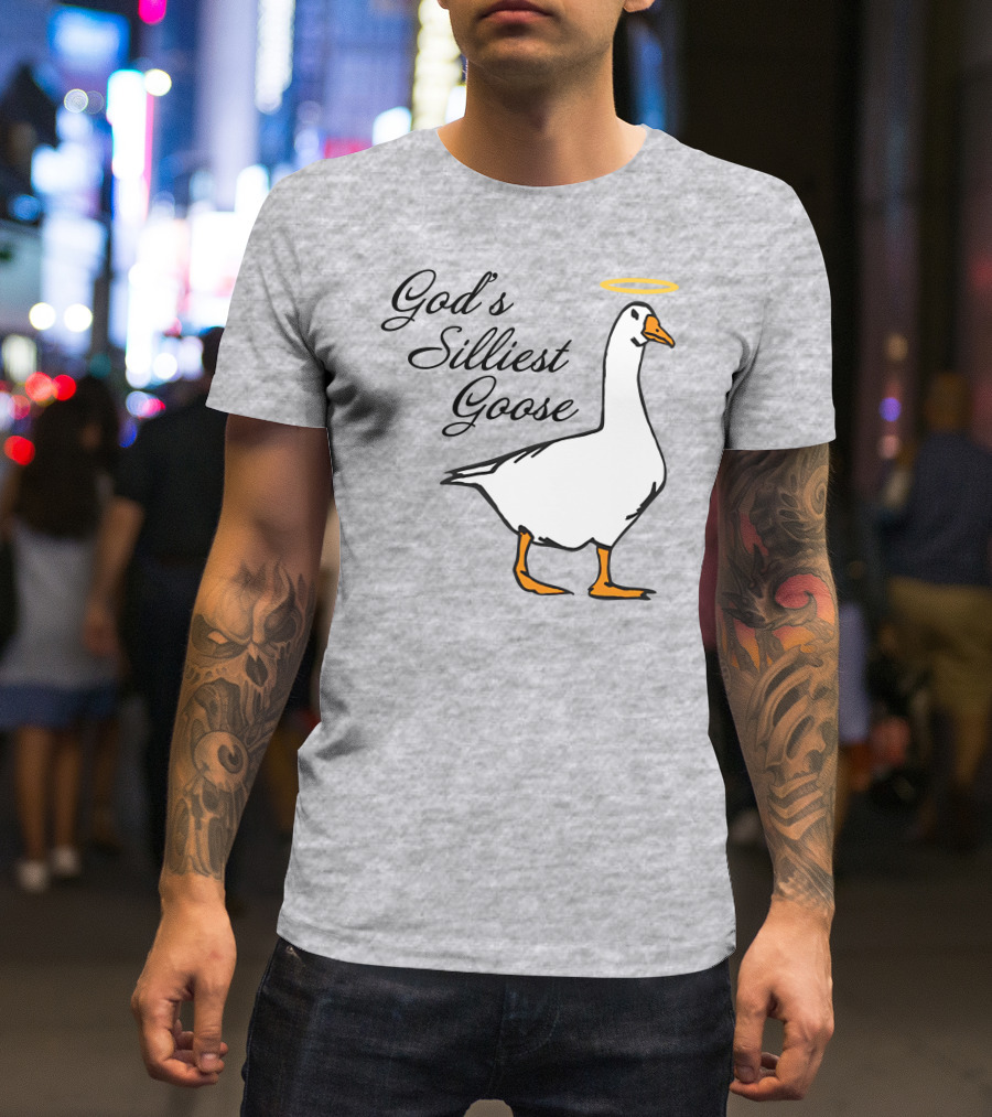 Middleclassfancy God's Silliest Goose Angelic Humor T-Shirt