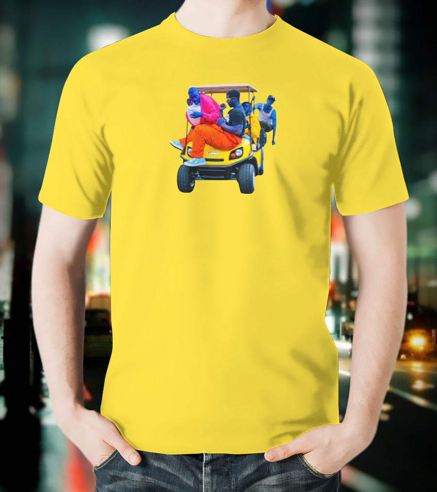 Brckhmptn Merch Brockhampton Star Blue People Yellow Golf Cart T-Shirt