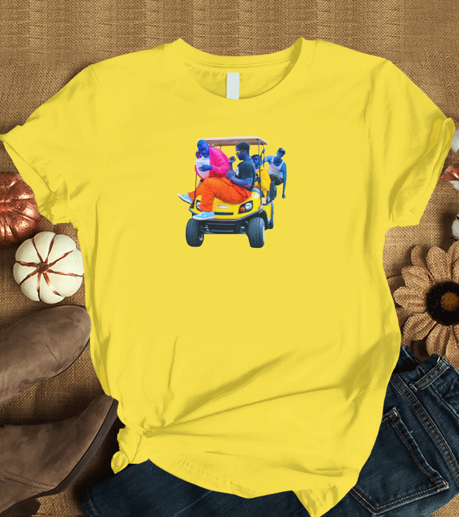Brckhmptn Merch Brockhampton Star Blue People Yellow Golf Cart T-Shirt