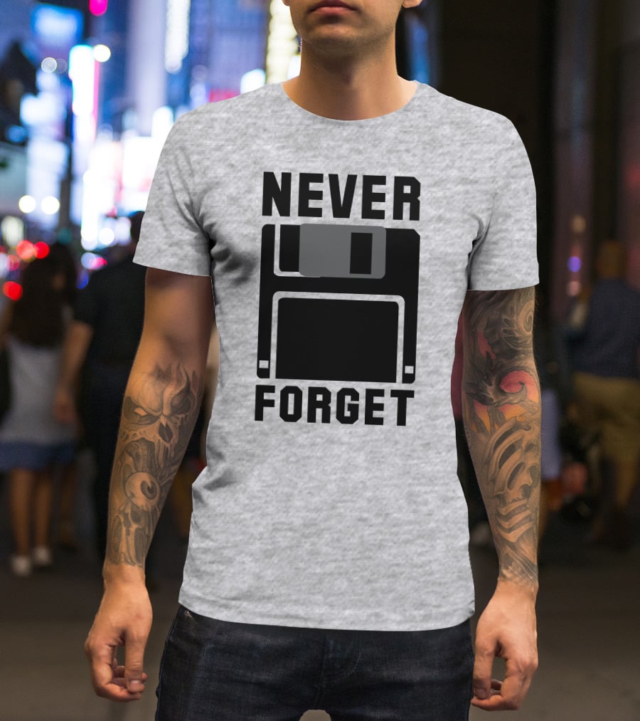 Jack Forge Never Forget Floppy Disk T-Shirt