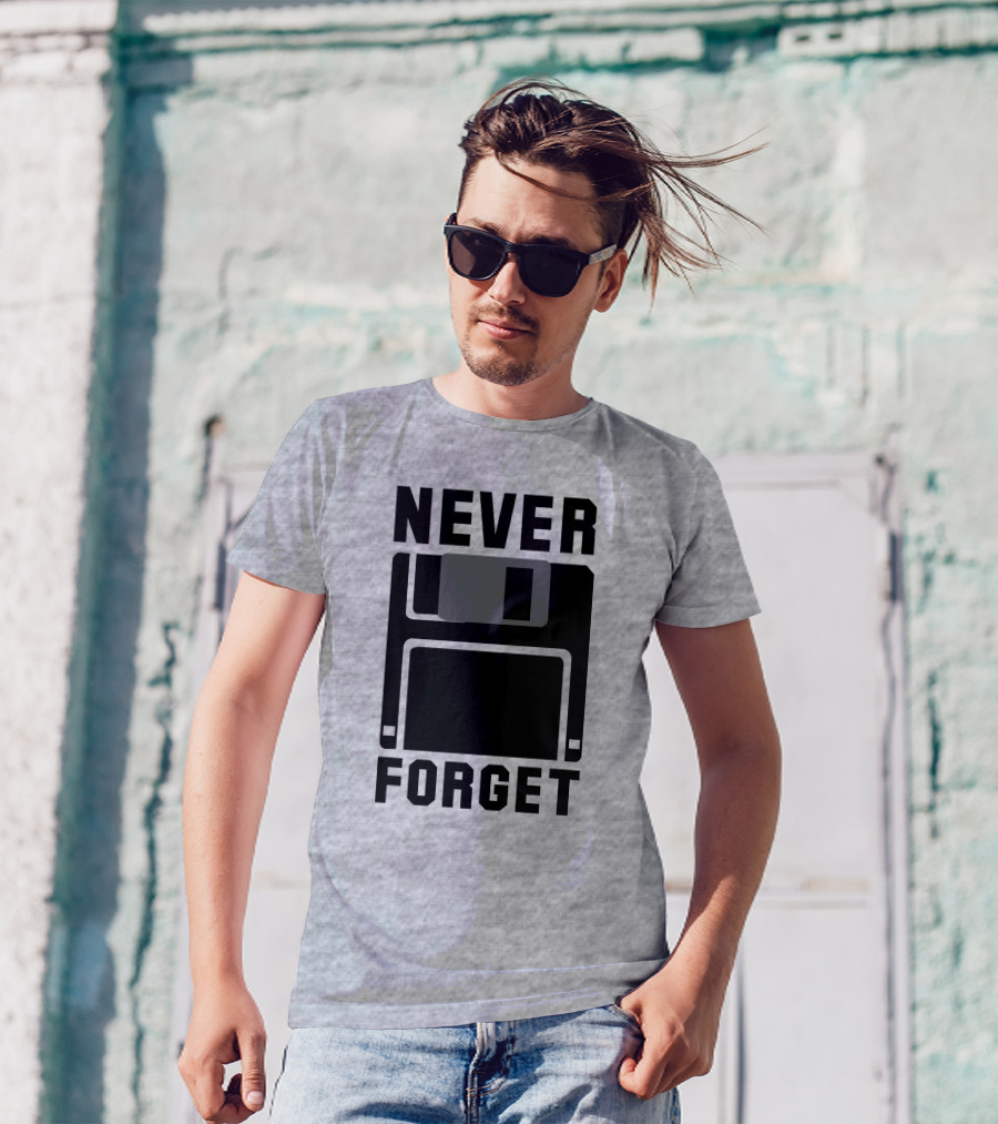 Jack Forge Never Forget Floppy Disk T-Shirt