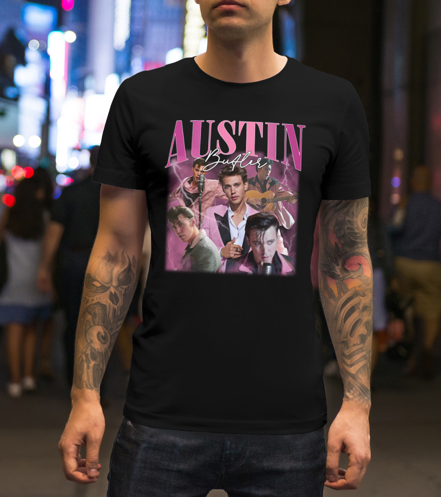 Pretty Basic Podcast Austin Butler Elvis T-Shirt