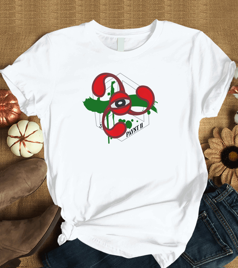 Zaynmalik Paynt Ii Eye Symbol Green Splatter T-Shirt