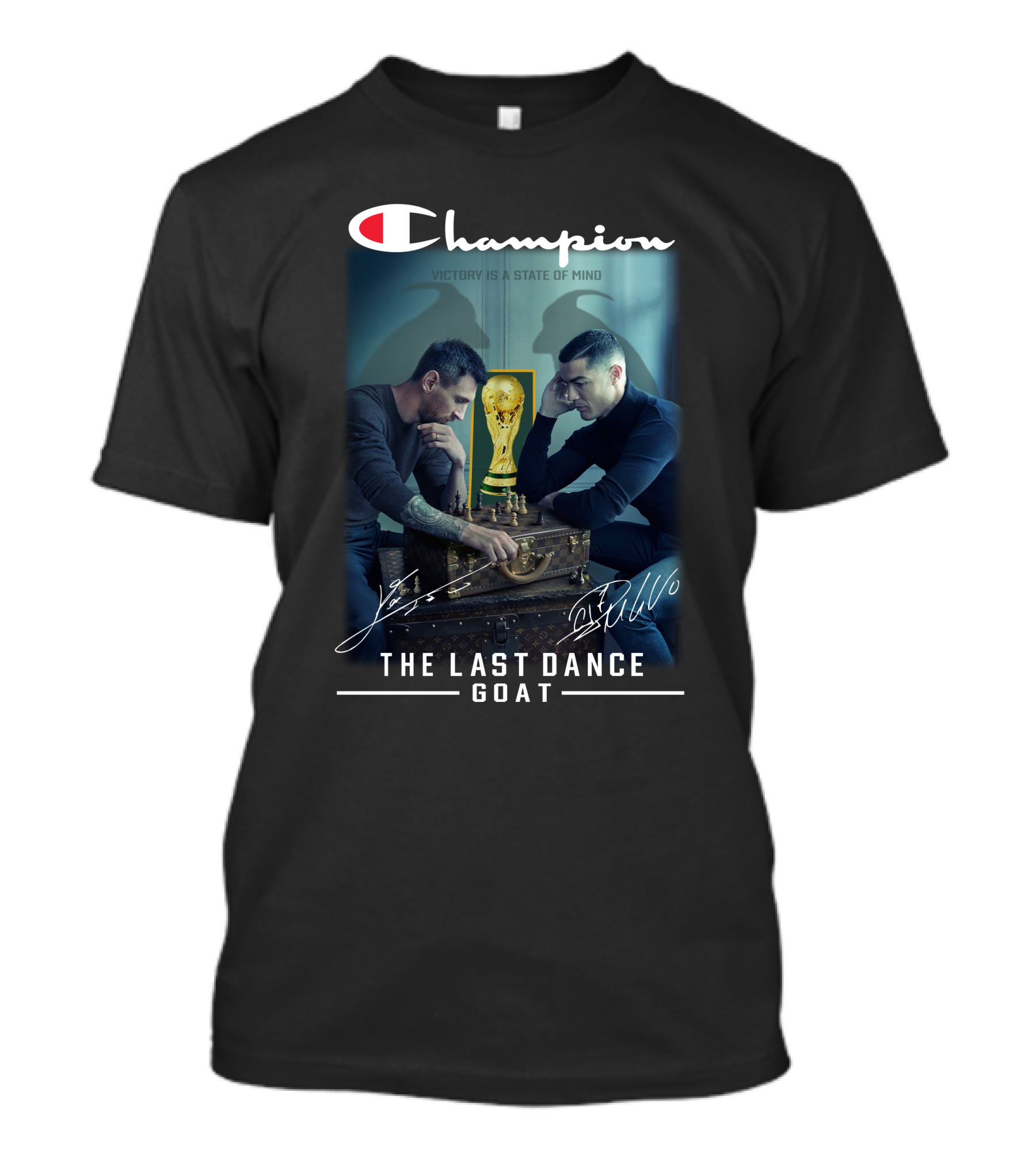 Champion Victory Is A State Of Mind The Last Dance GOAT Signatures T-Shirt
