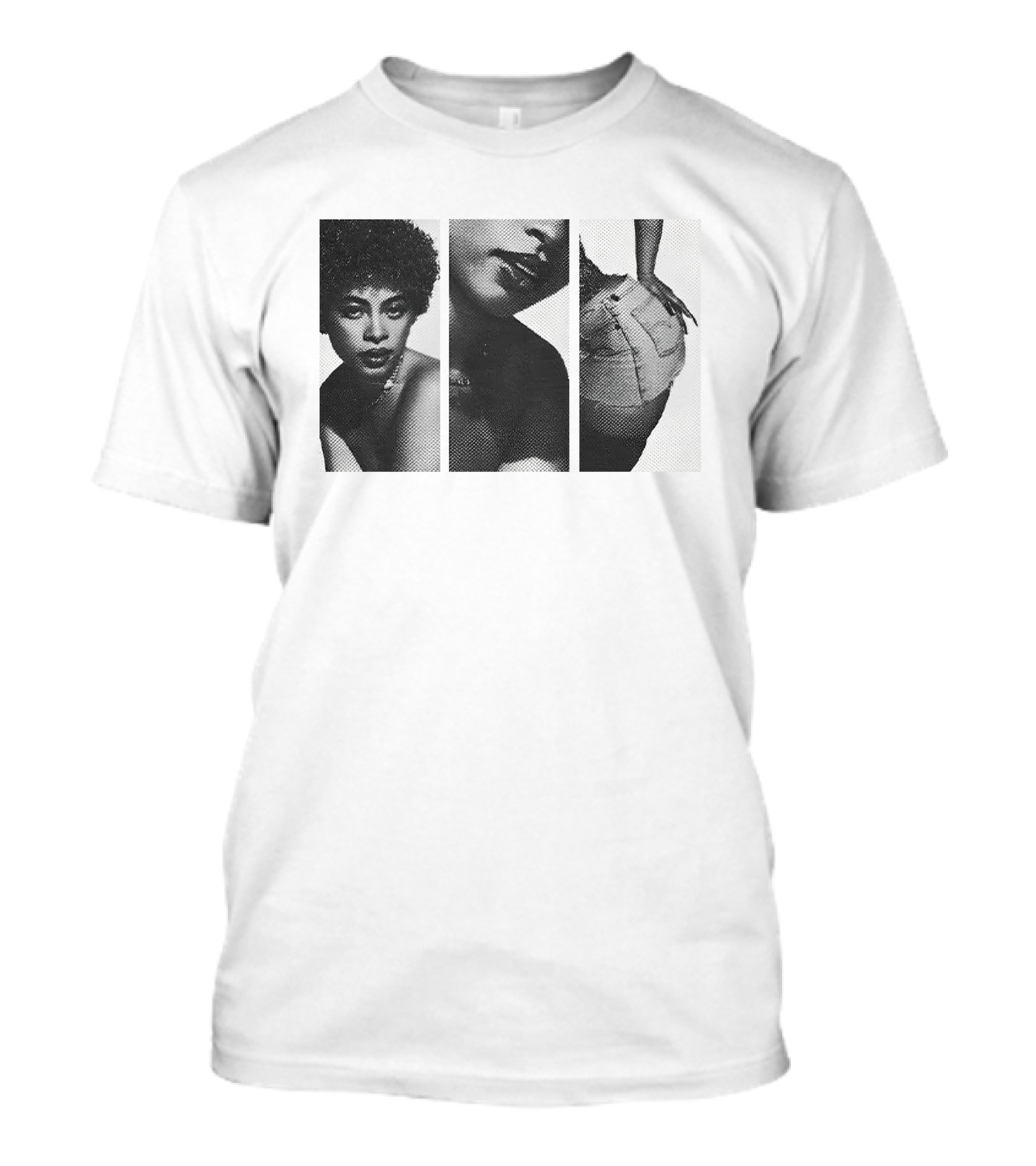 Ice Spices Shop Black And White Photo Triptych T-Shirt