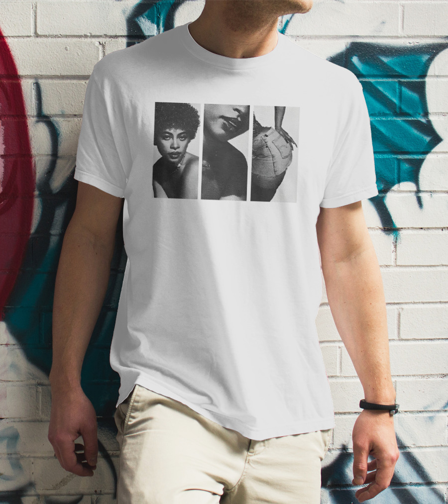 Ice Spices Shop Black And White Photo Triptych T-Shirt