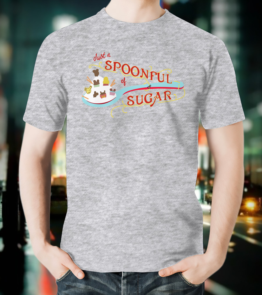 Just A Spoonful Of Sugar Disney Mary Poppins Style Icons T-Shirt