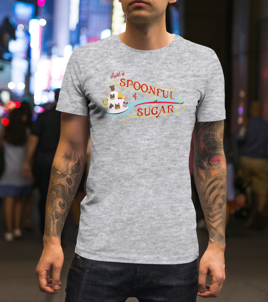 Just A Spoonful Of Sugar Disney Mary Poppins Style Icons T-Shirt