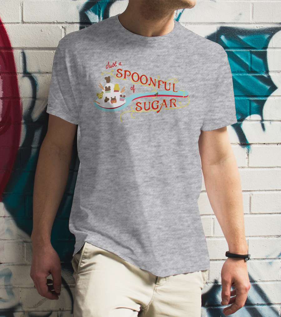 Just A Spoonful Of Sugar Disney Mary Poppins Style Icons T-Shirt