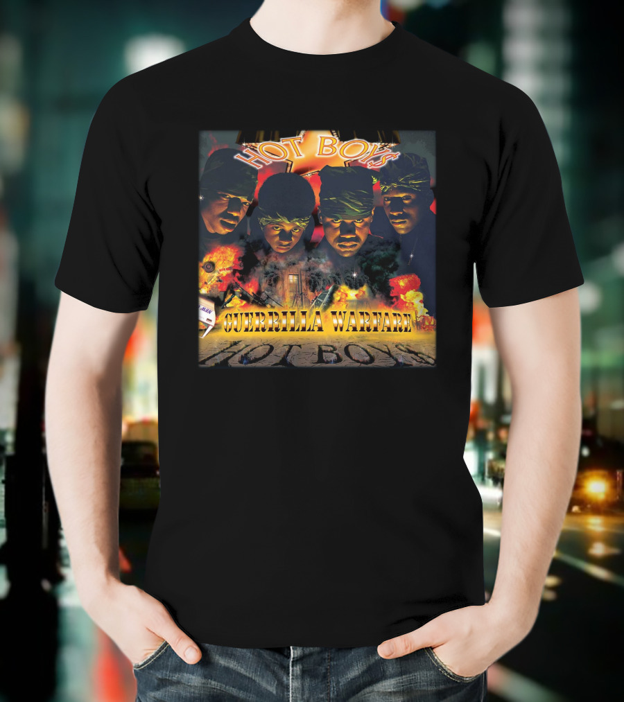 Metro Boomin Hot Boys Guerrilla Warfare Explosion And Bandana Faces T-Shirt