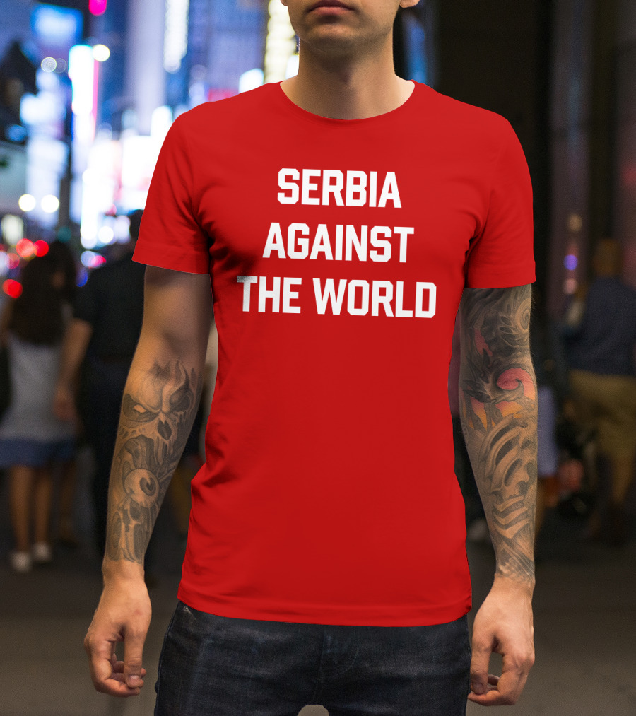 Serbian Football Serbia Against The World Red Passion T-Shirt